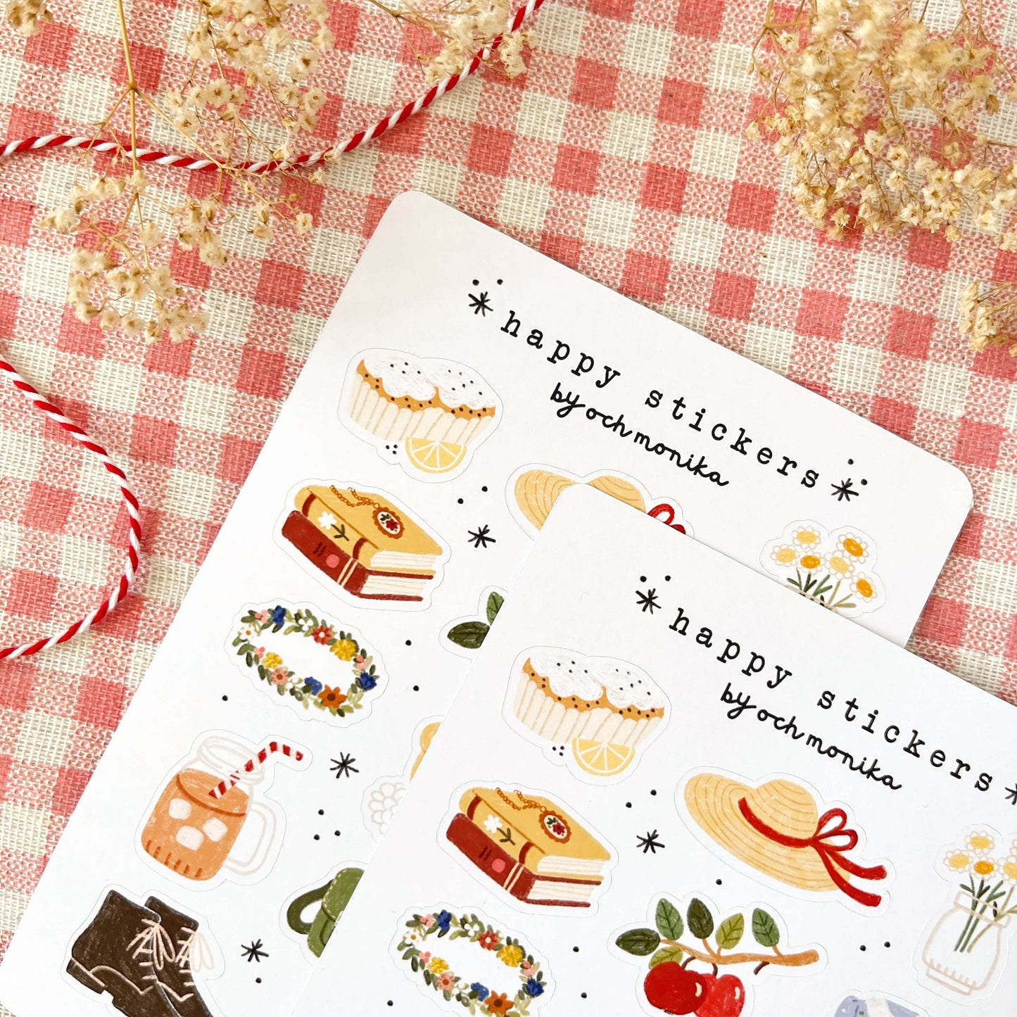 Planche de stickers - Fin d'été