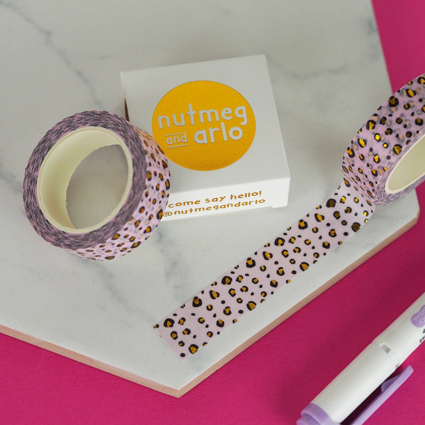 Washi Tape -  Léopard Pastel