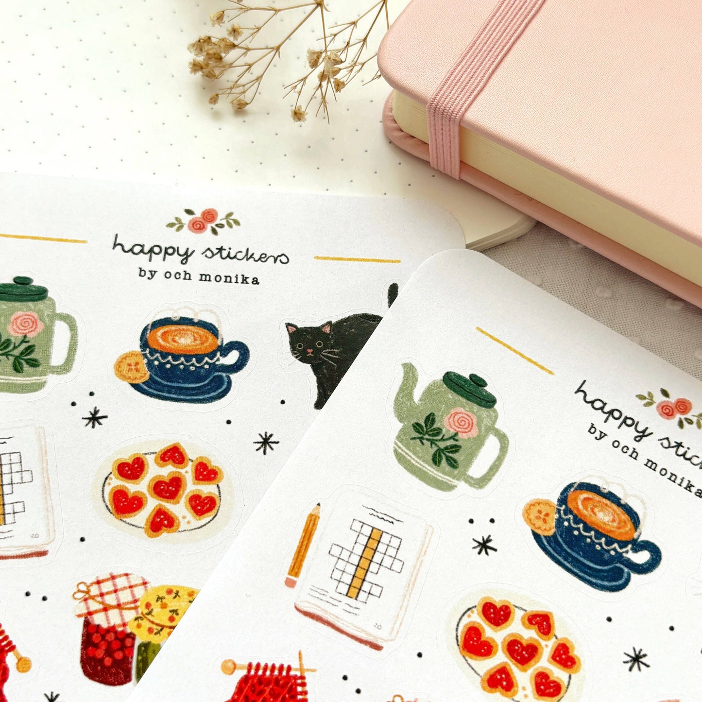 Planche de stickers - Choses de Mamie