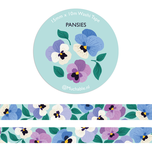 Washi Tape - Pansies