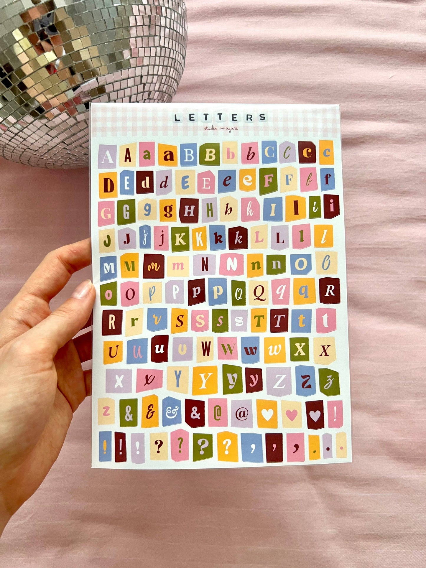 Planche de stickers - Scrapbooking Letters