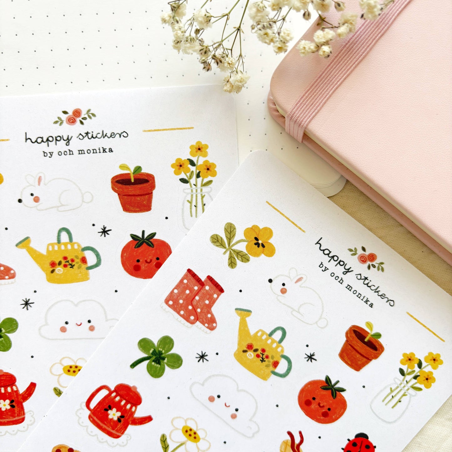 Planche de stickers - Printemps