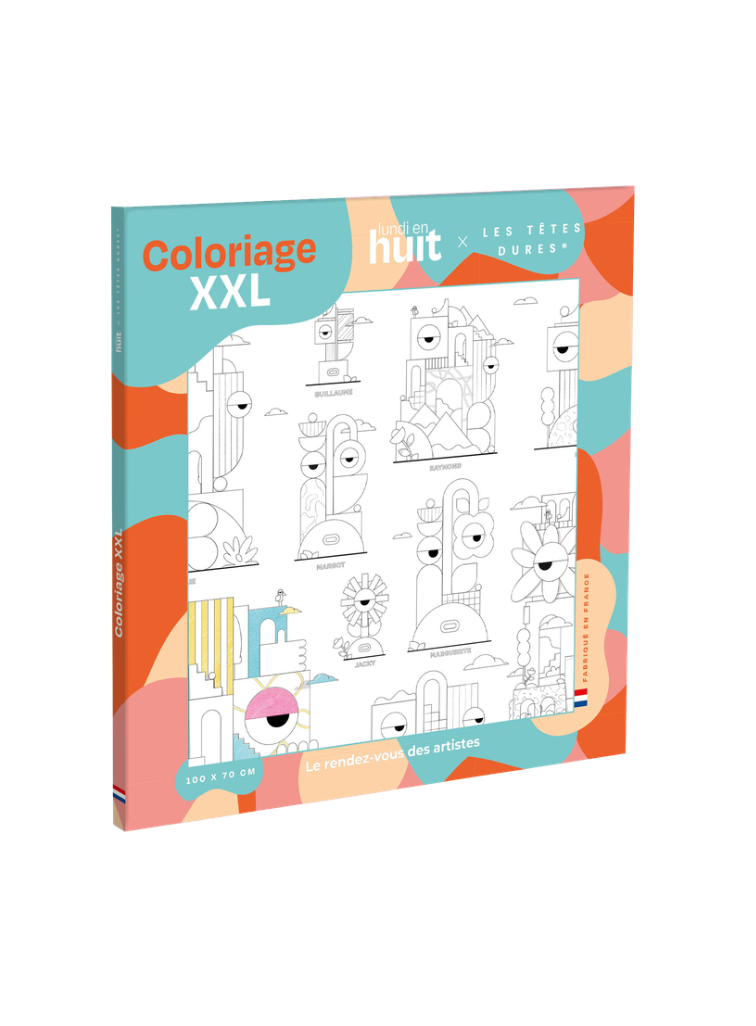 Coloriage XXL - Lundi en 8