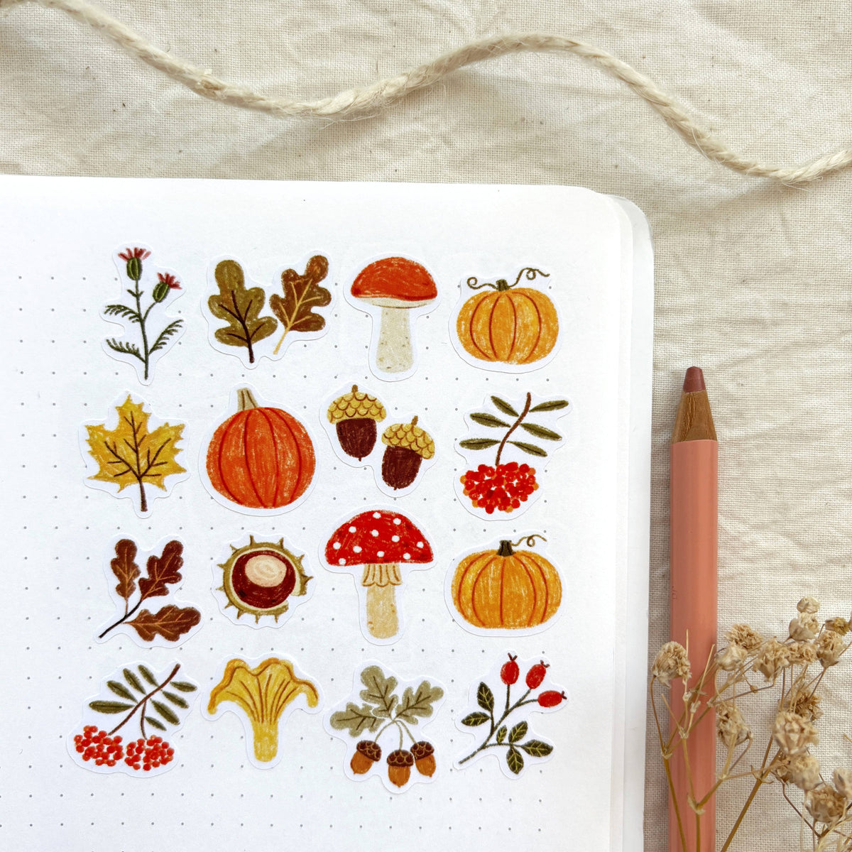Planche de stickers - Tésors d'automne