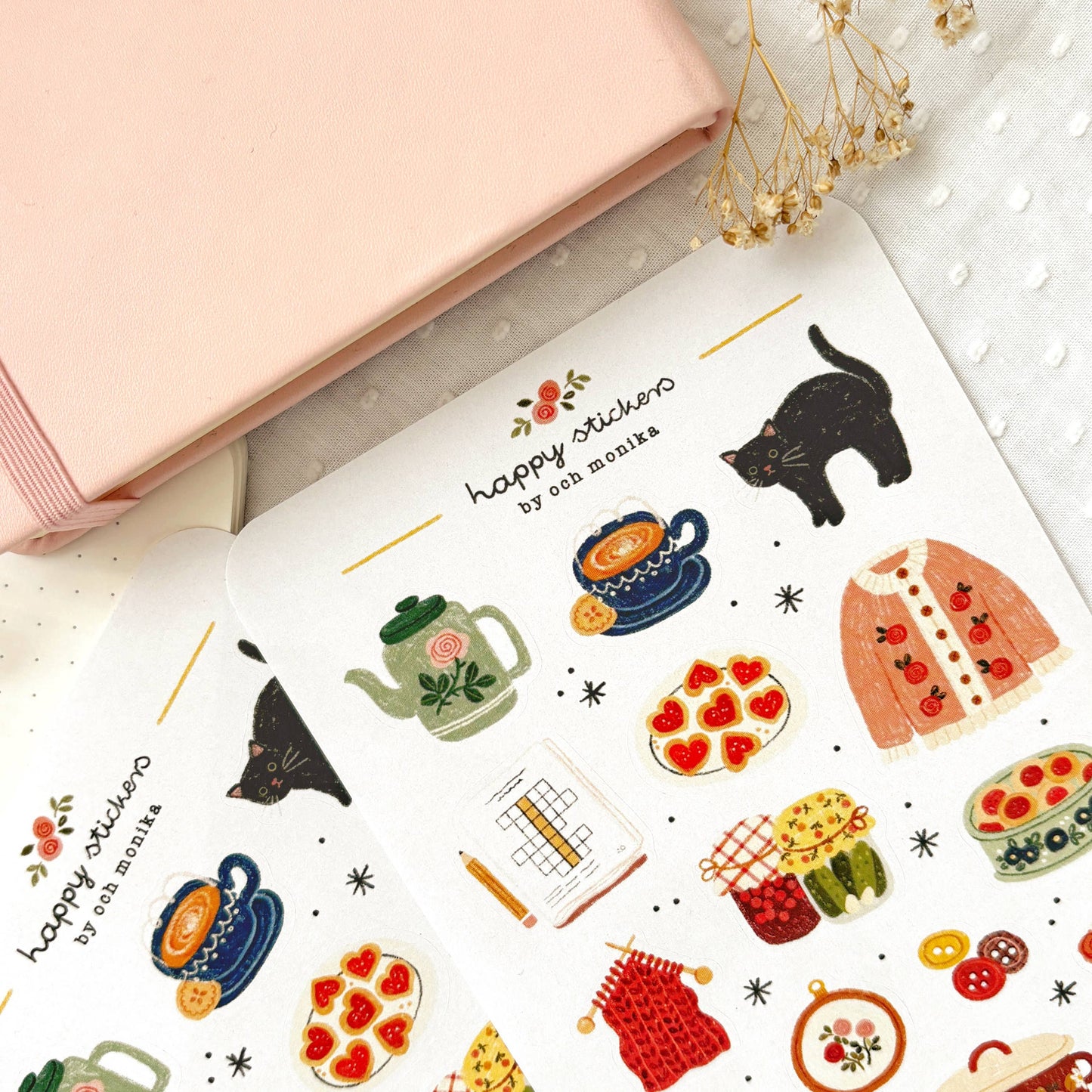 Planche de stickers - Choses de Mamie