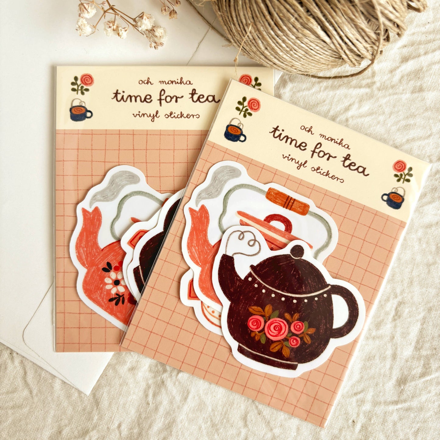 Lot de stickers - Time for Tea