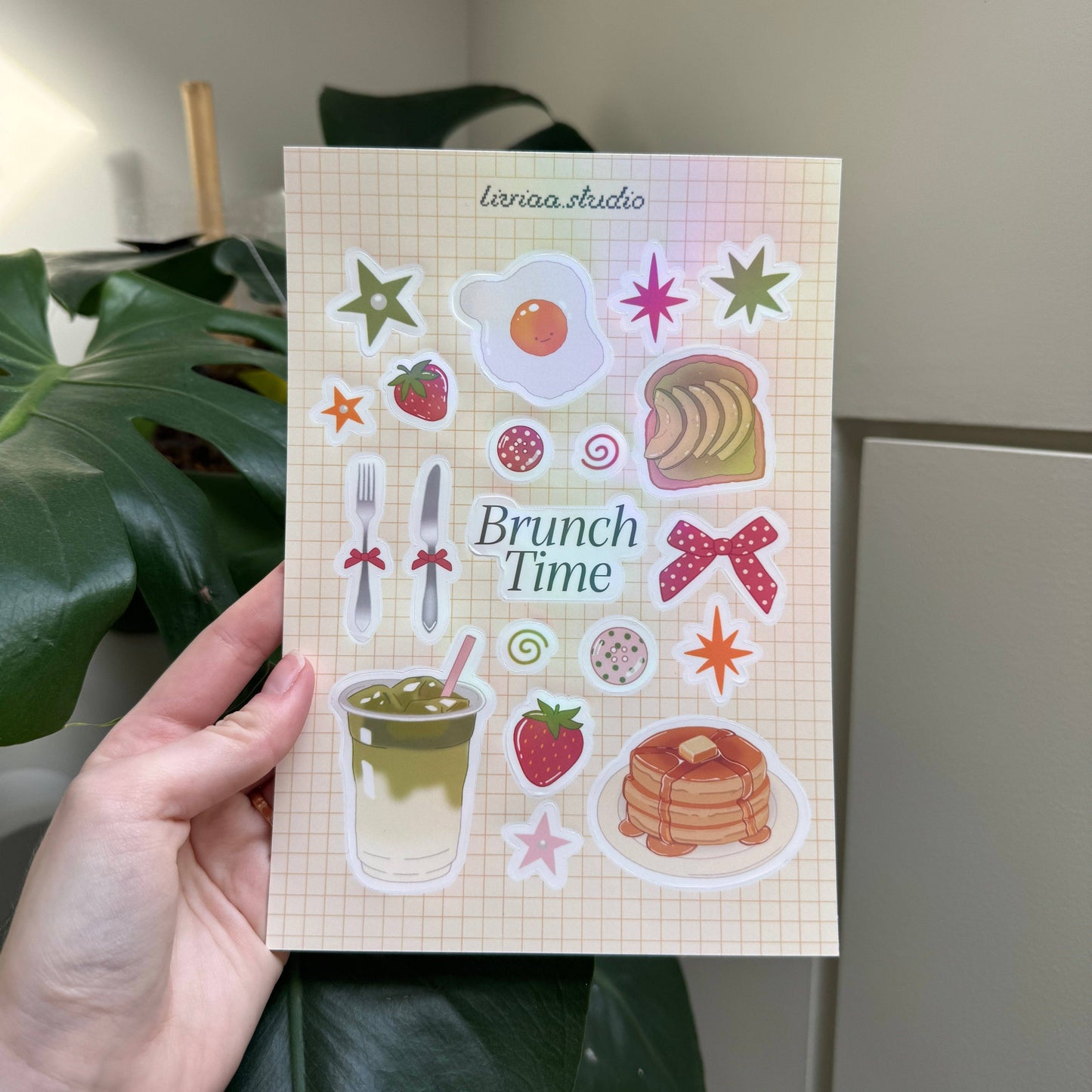 Planche de stickers - Brunch time