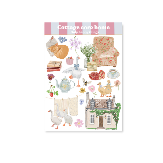 Planche de stickers - Cute home