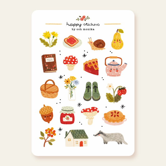 Planche de stickers - All Cozy