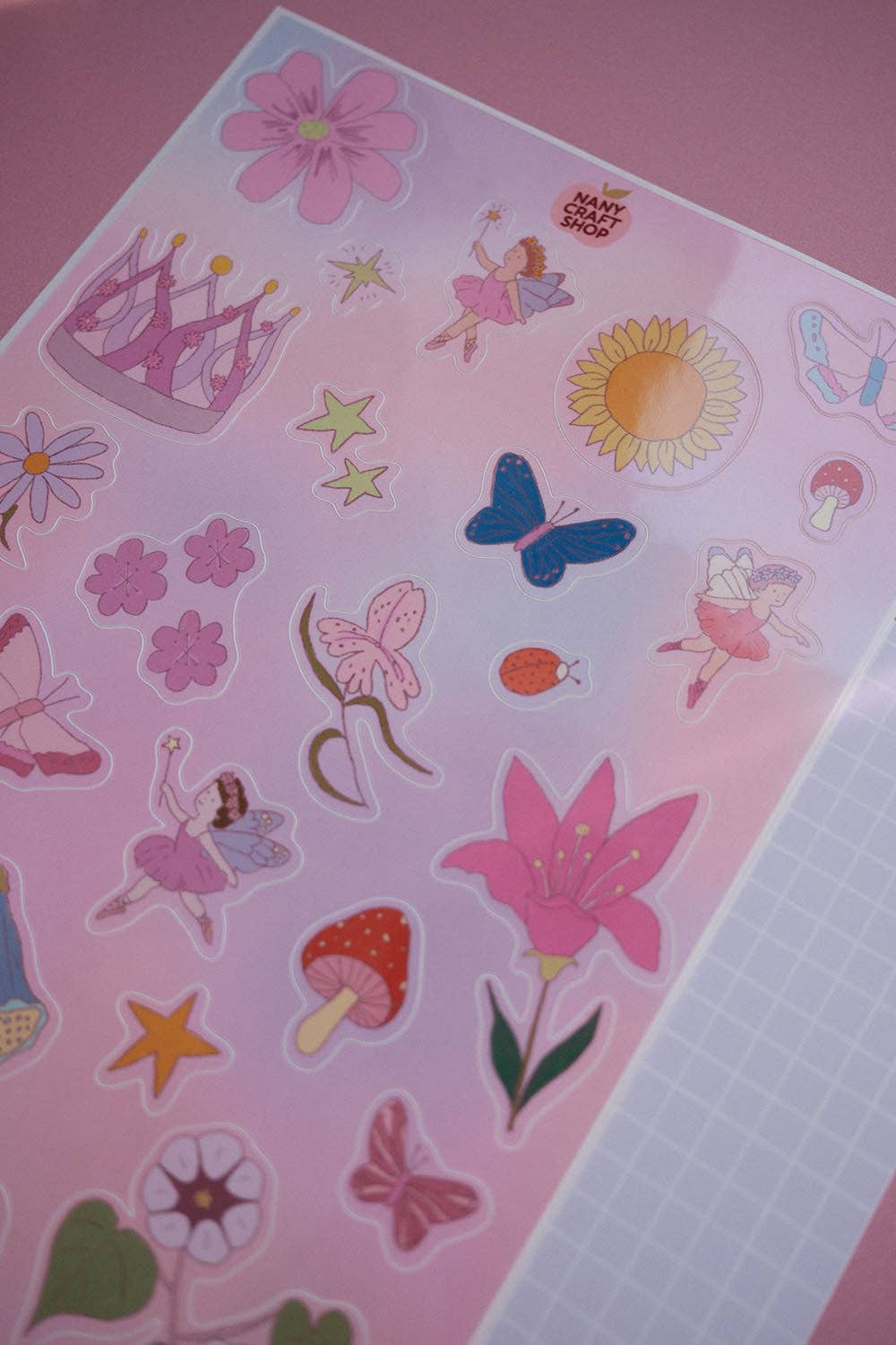 Planche de stickers - Fées