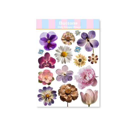 Planche de stickers - Fleurs