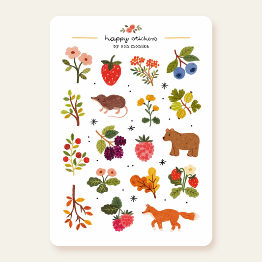Planche de stickers - Berries
