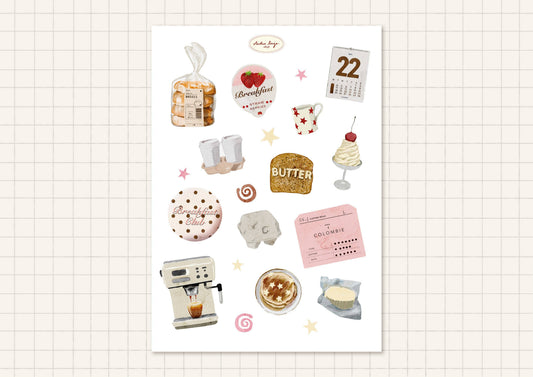 Planche de stickers - Breakfast Club