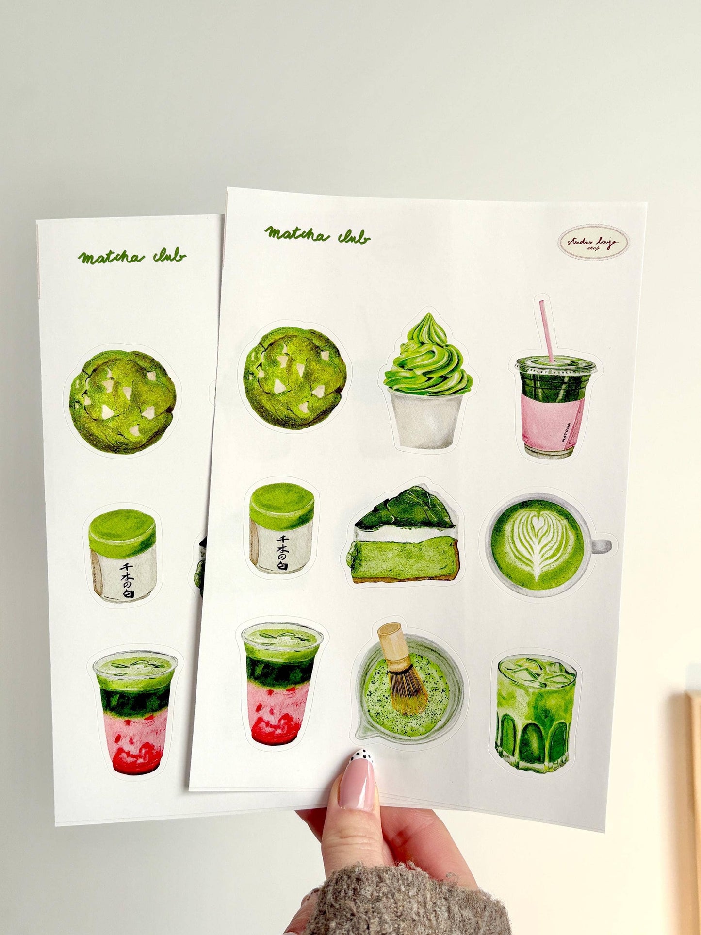 Planche de stickers - Matcha Lover