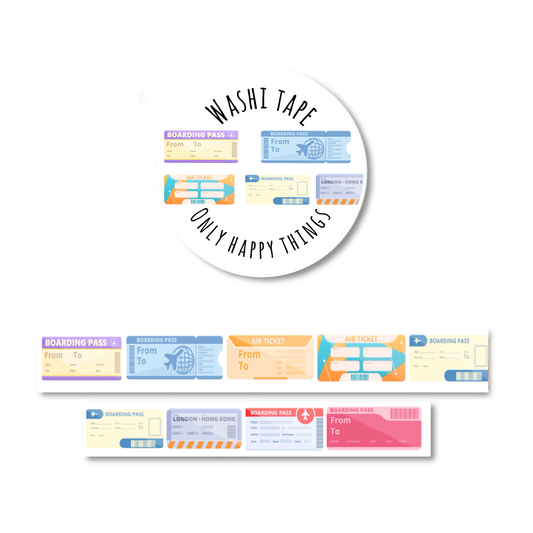 Washi Tape - Cartes d'embarquement