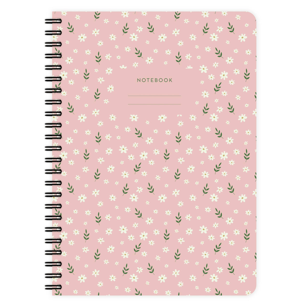 Carnet à spirale vierge - Floral bohème