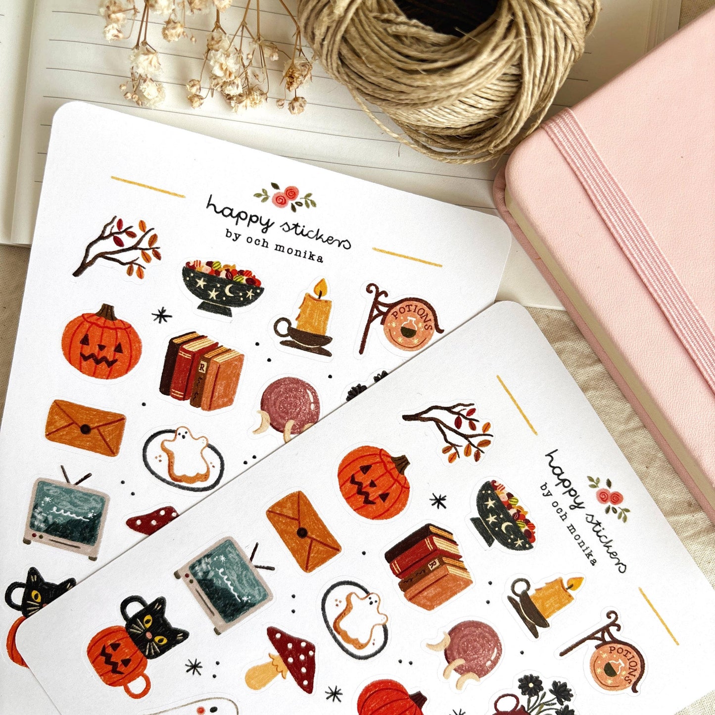 Planche de stickers - Halloween effrayant