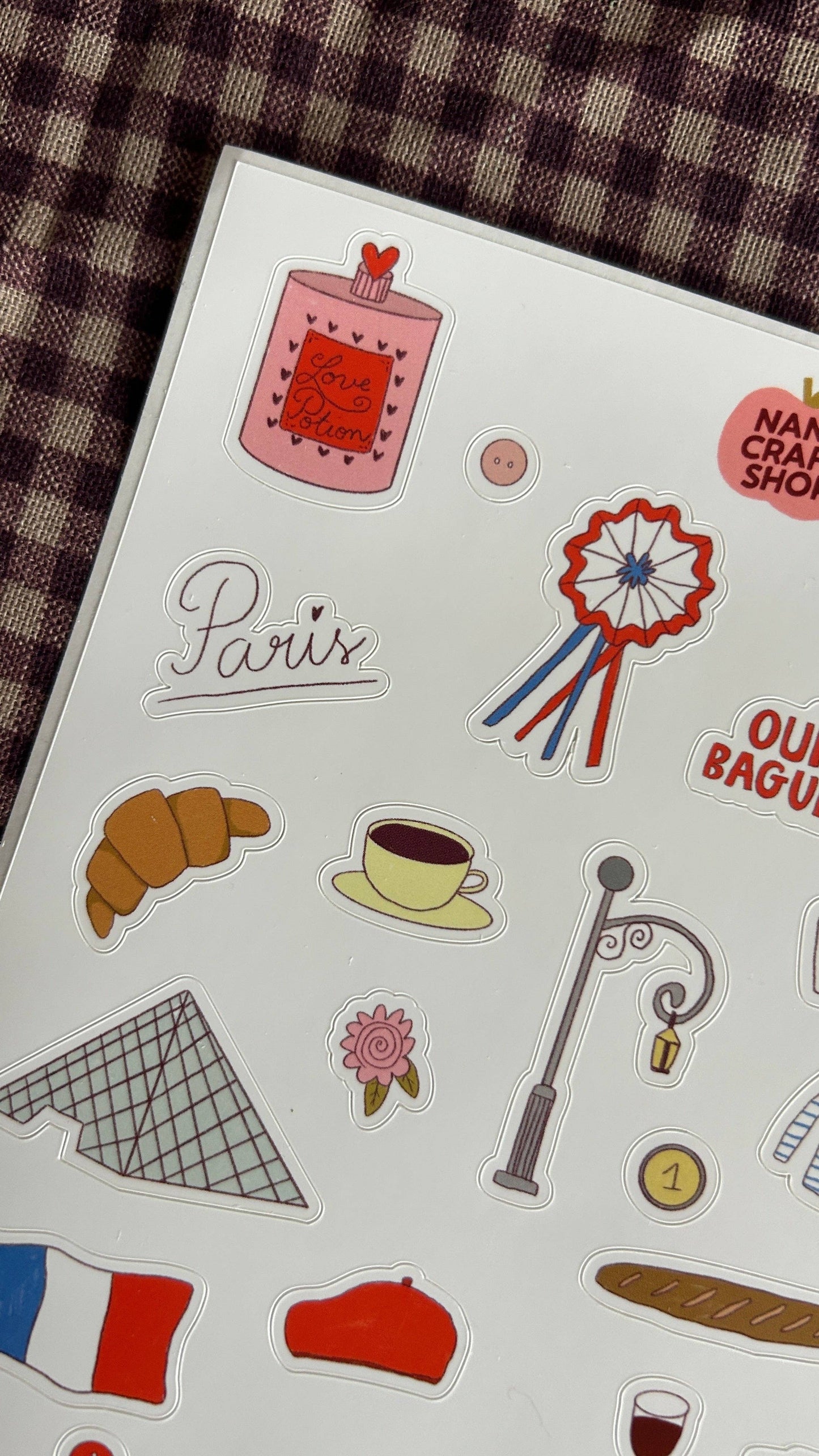 Planche de stickers - Paris