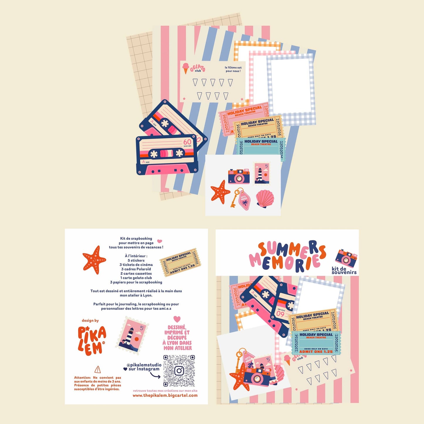 Kit de journaling - Summer Memories