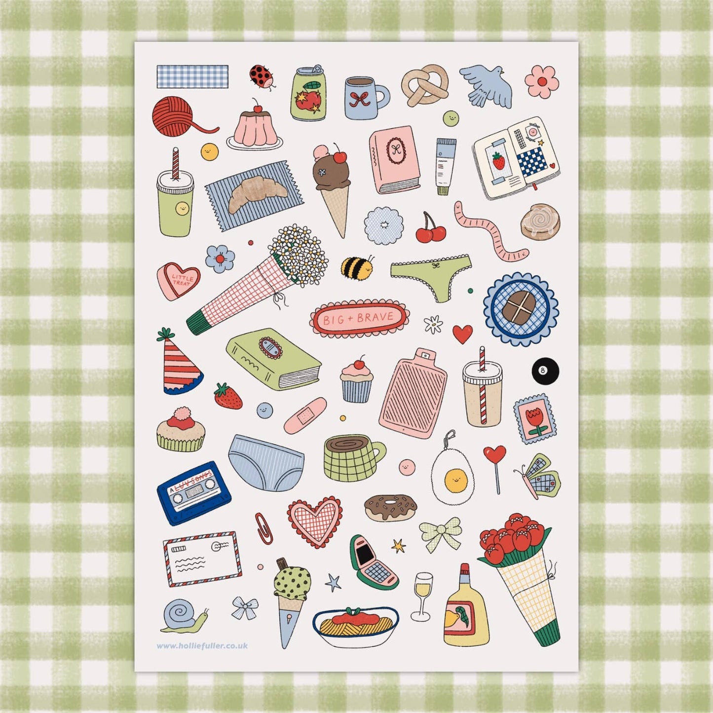 Planche de stickers - Brave Girl