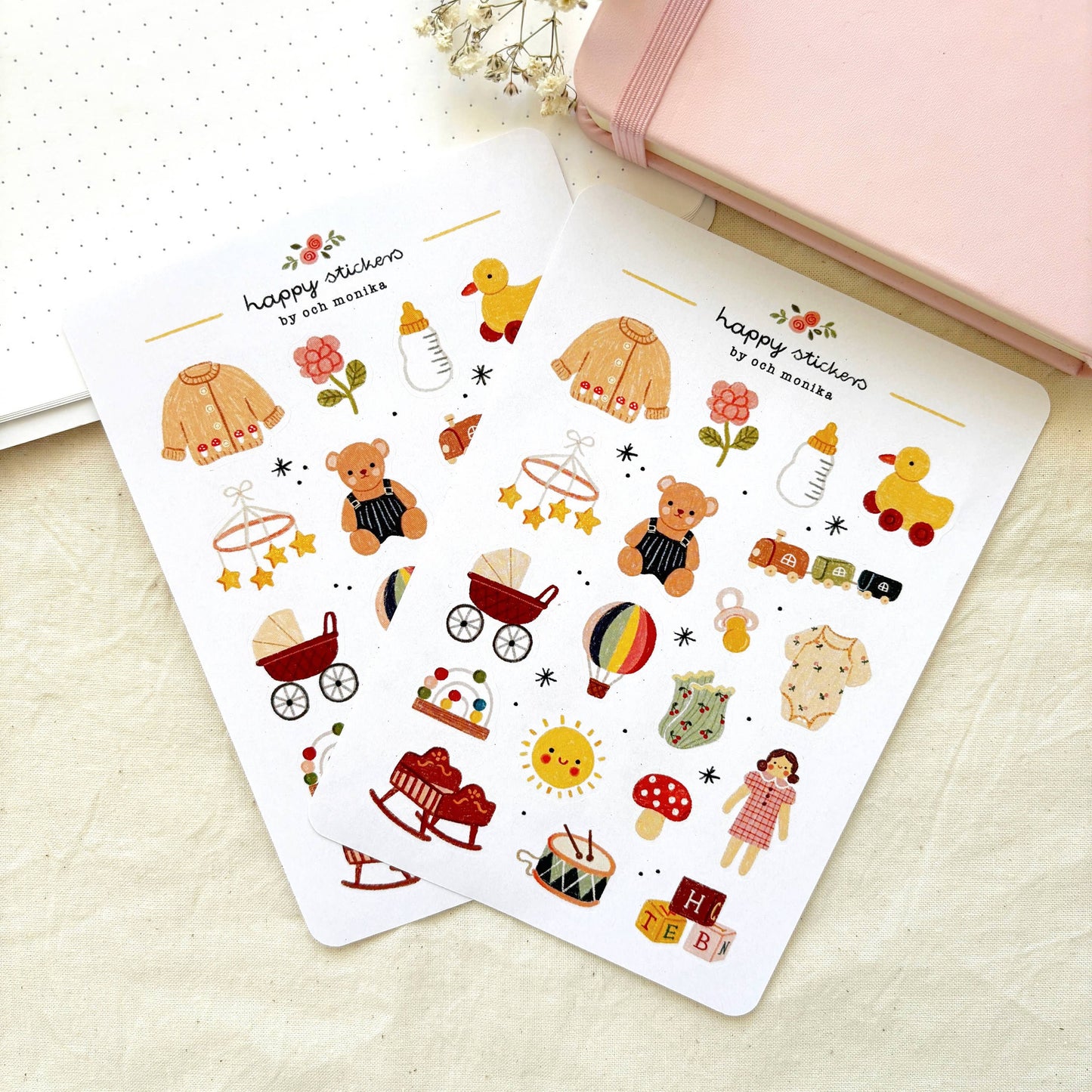 Planche de stickers - Little Baby