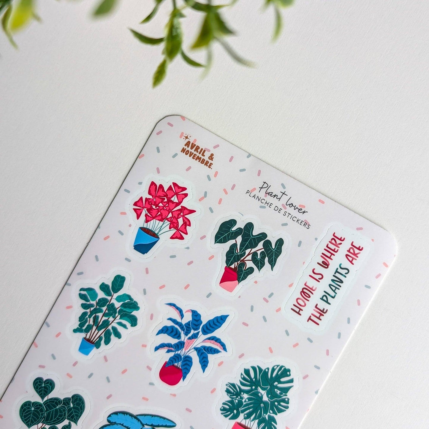 Planche de stickers - Plant lover