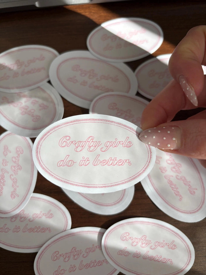 Sticker - Crafty Girls Do It Better