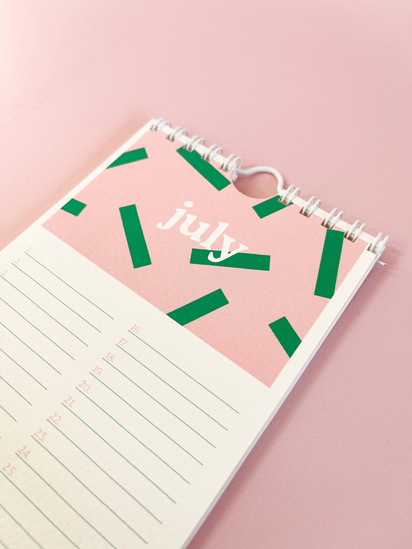 Calendrier perpétuel - Fin studio