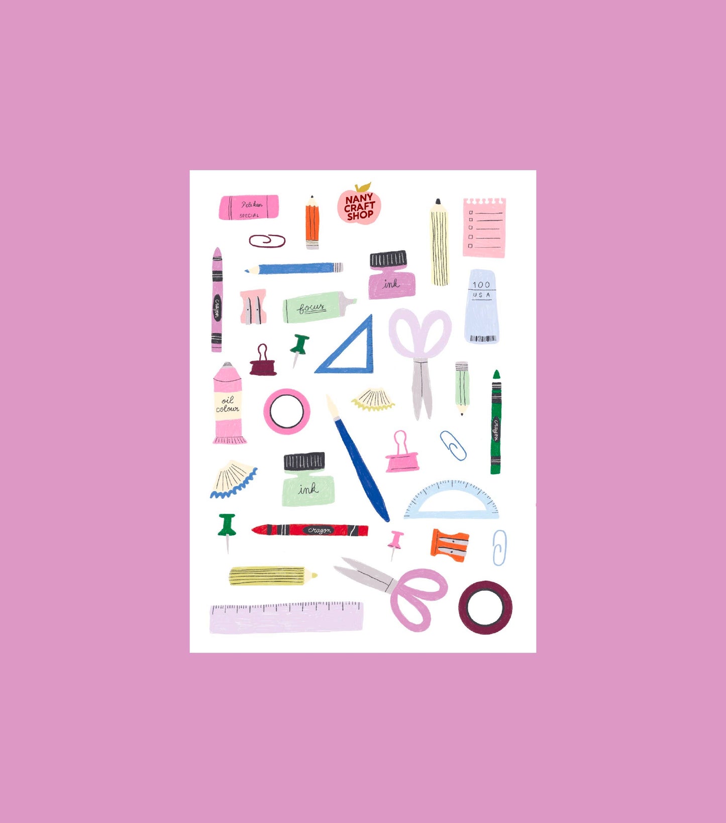 Planche de stickers - Trousse