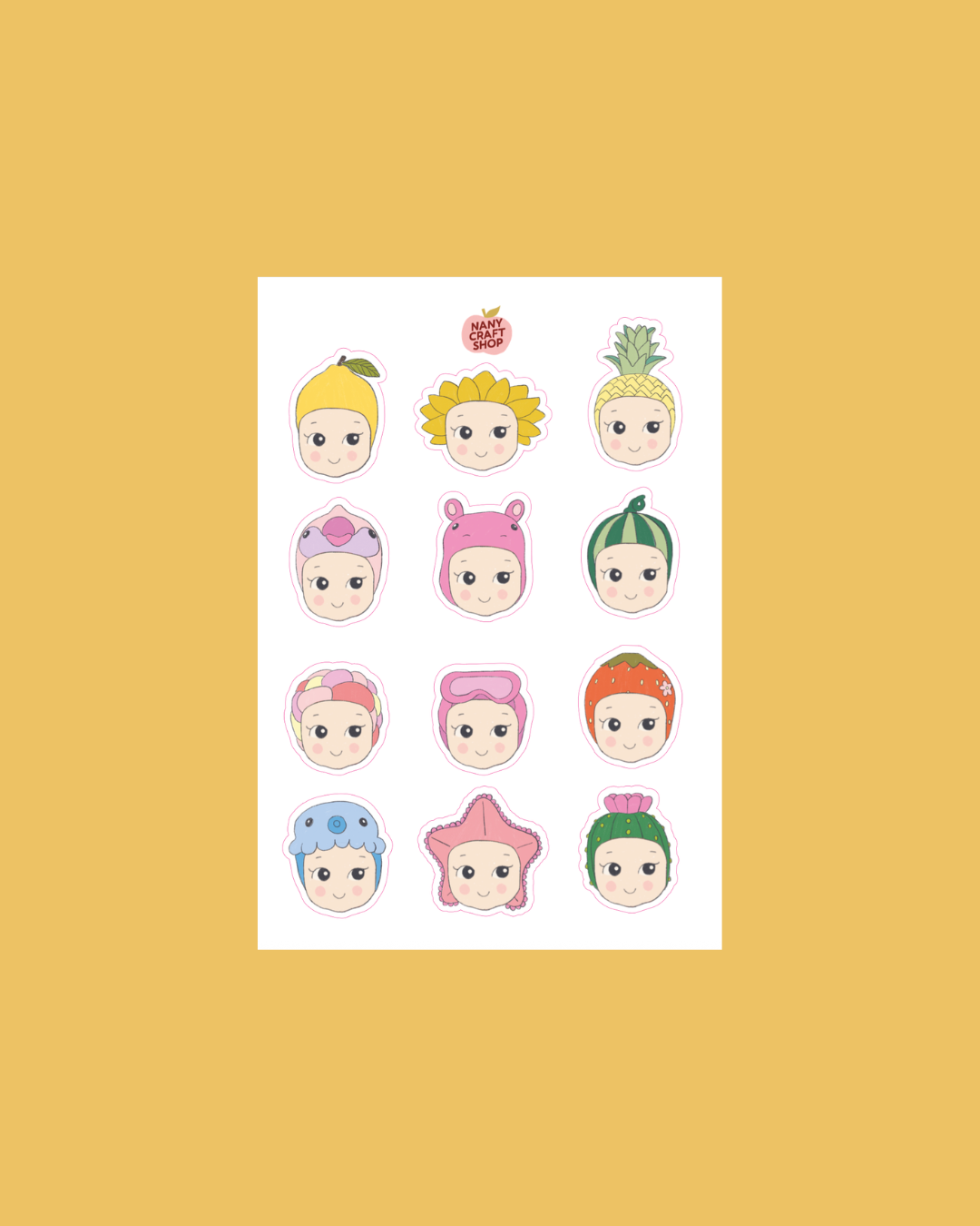 Planche de stickers - Baby Été