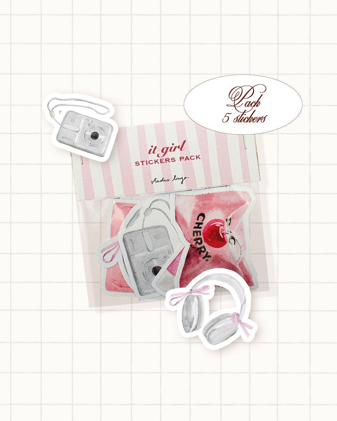 Lot de stickers - It-girl
