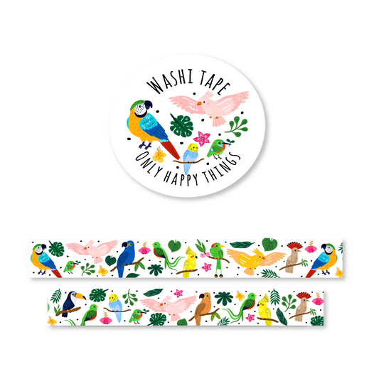 Washi Tape - Tropical Birds
