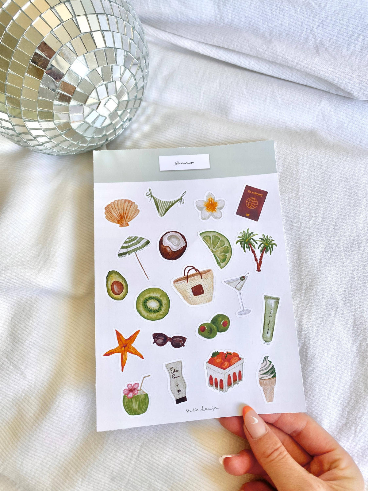Planche de stickers - Summer