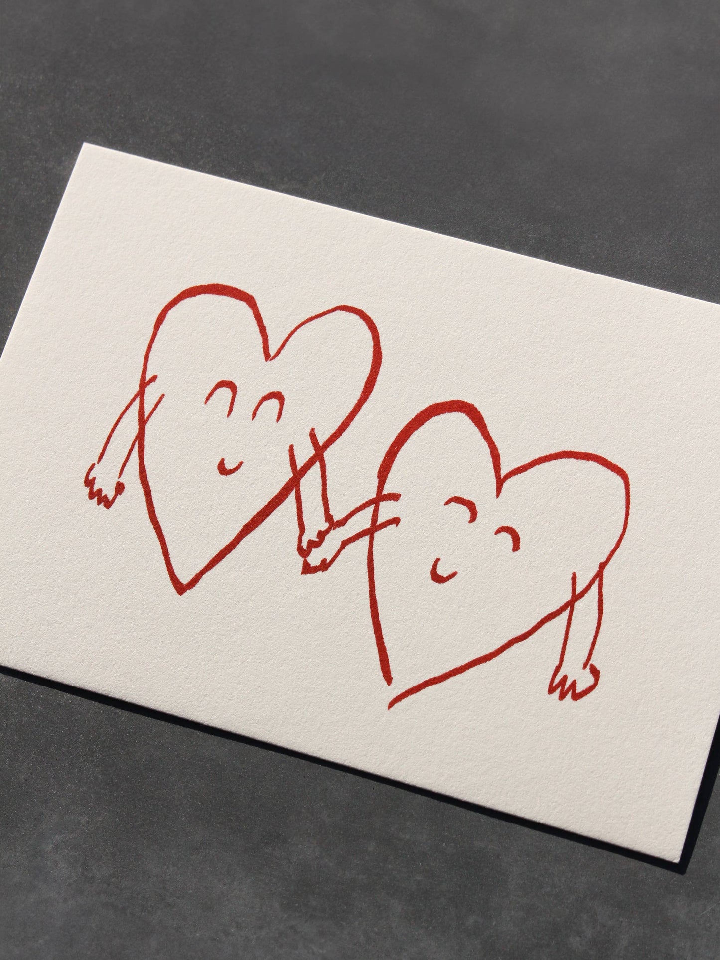 Carte postale - Deux cœurs