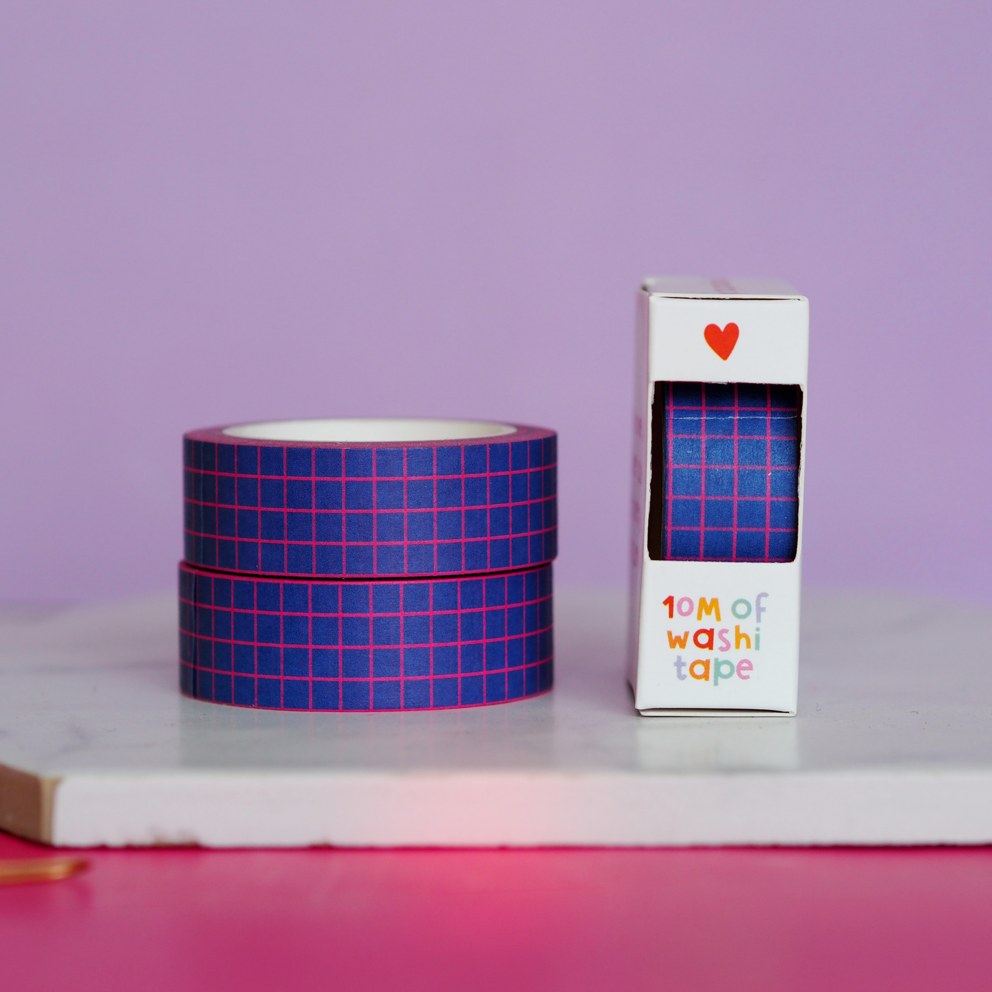 Washi Tape - Blue Grid
