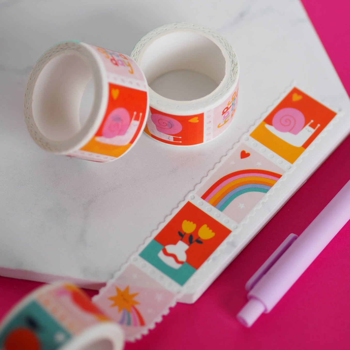 Washi Tape - Tampon Vibrant