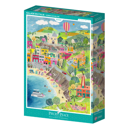 Puzzle 2000 pièces - Balade en Italie