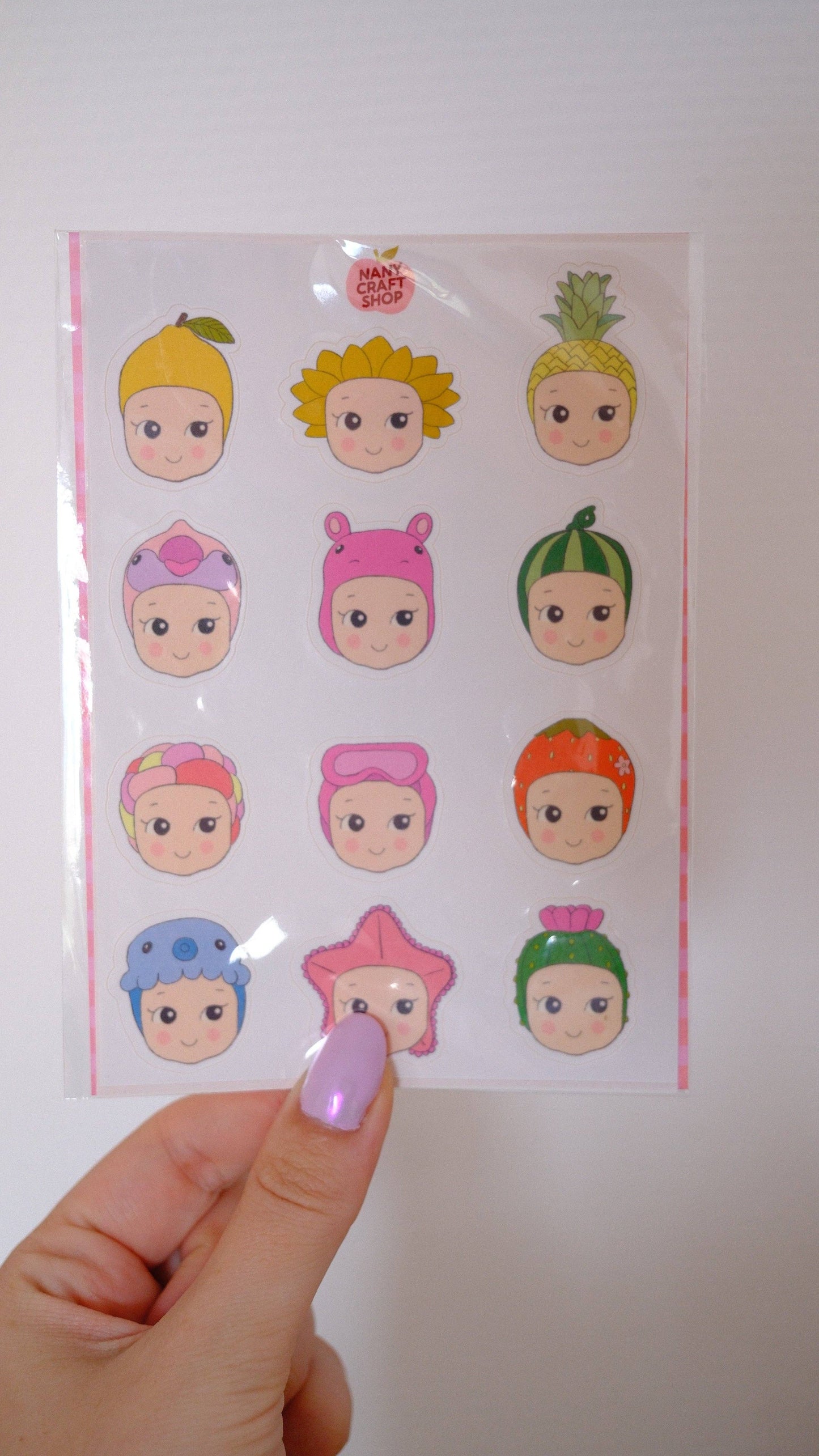 Planche de stickers - Baby Été