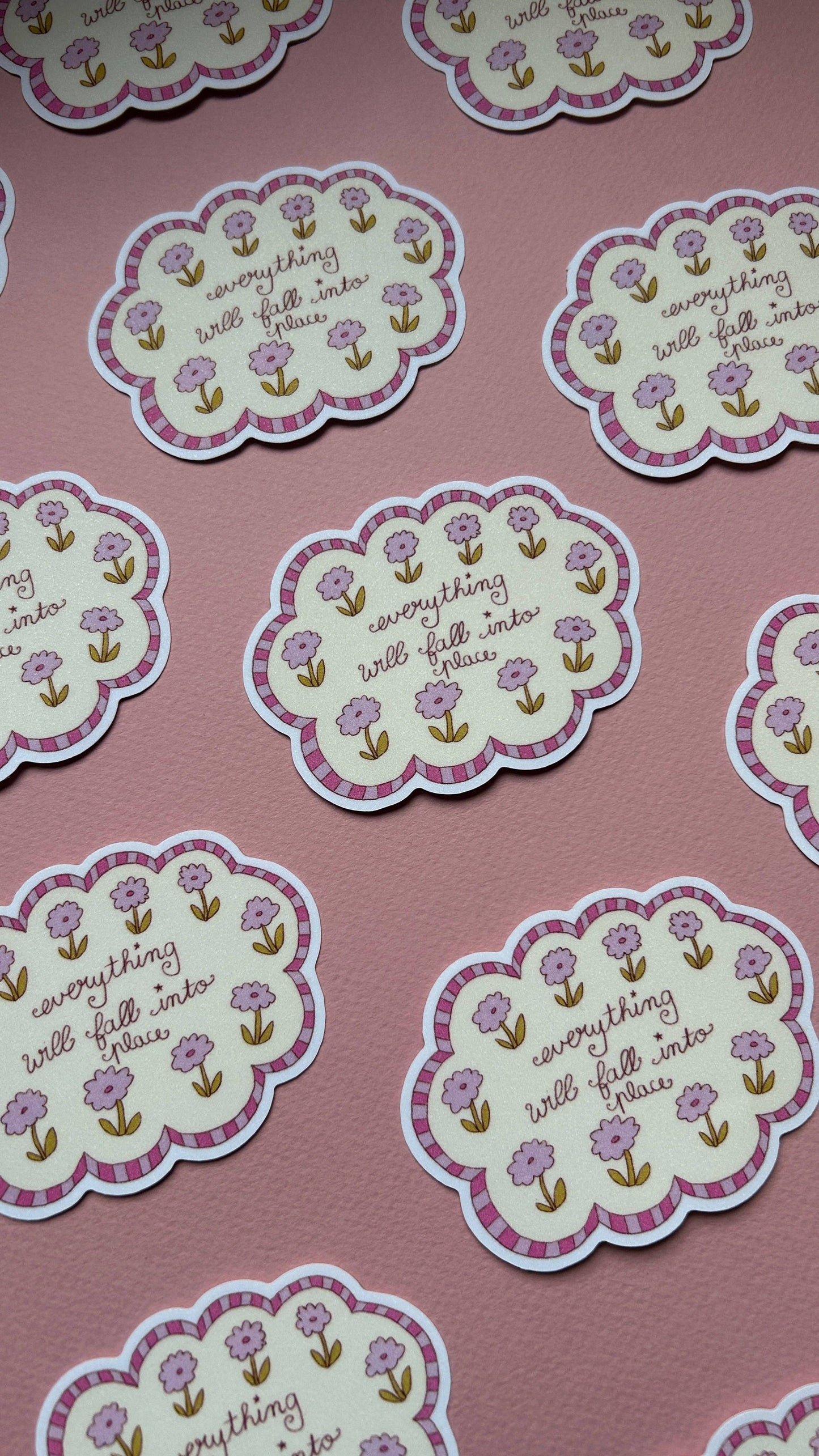 Sticker - Nuage Fleurs XL