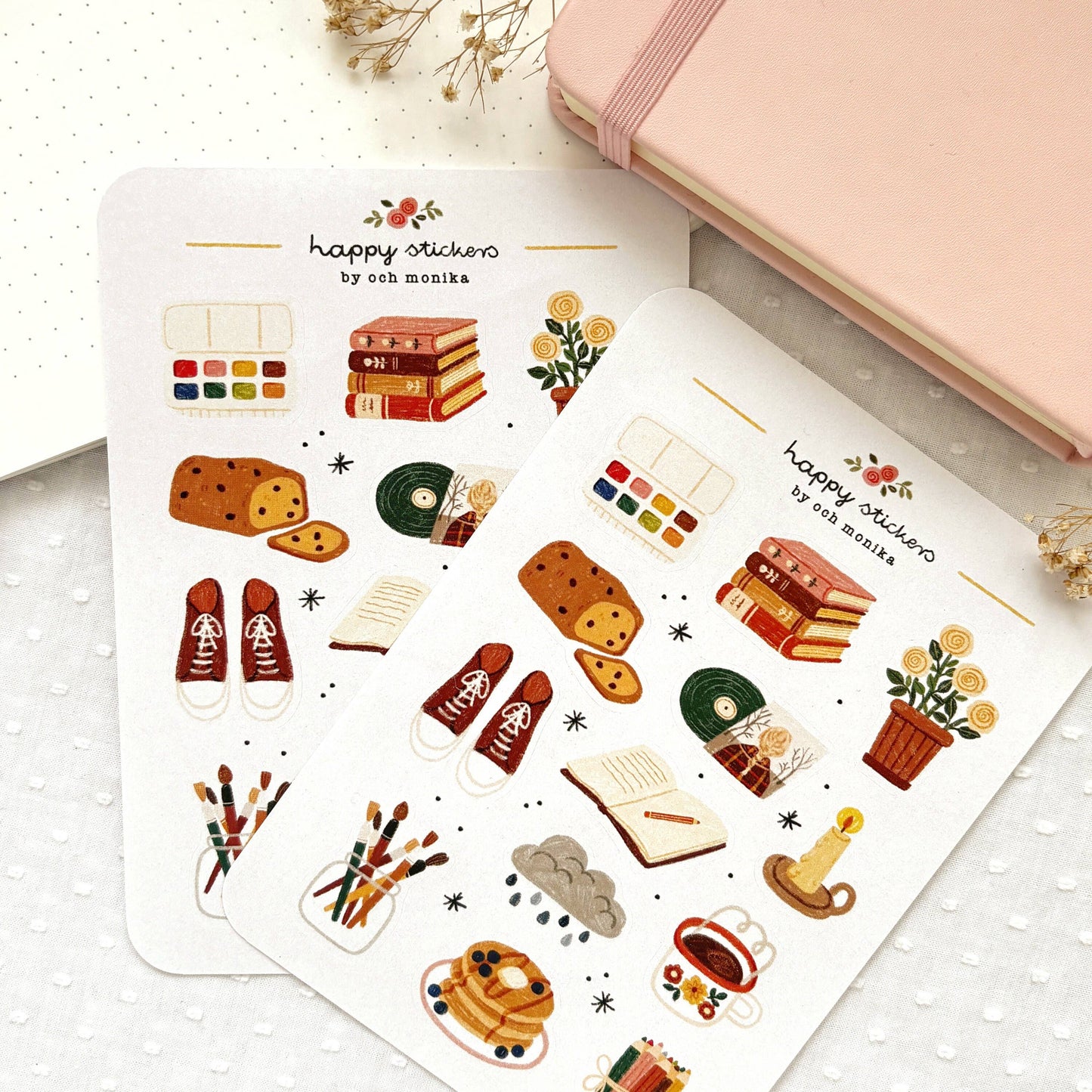 Planche de stickers - Matin pluvieux