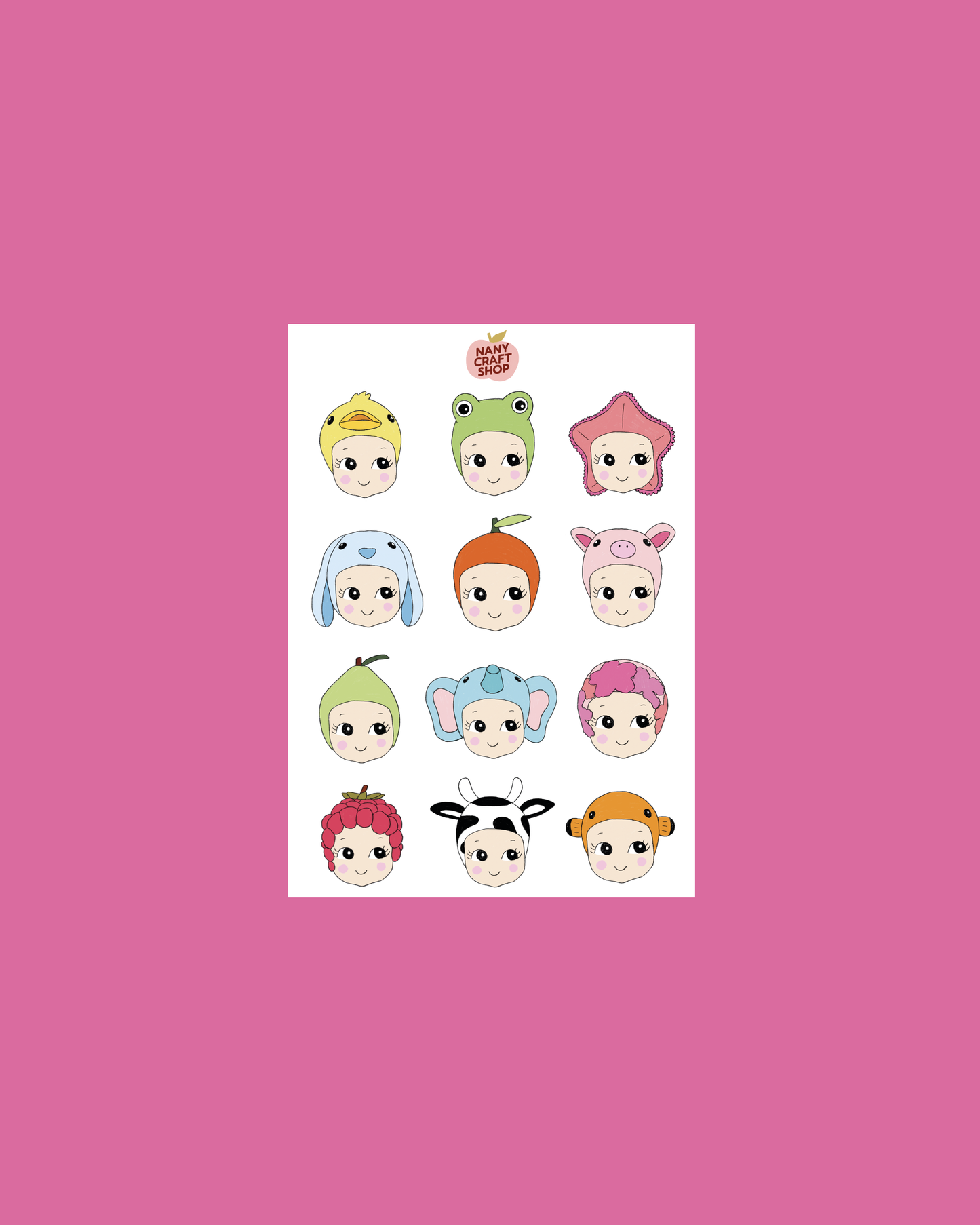 Planche de stickers - Baby