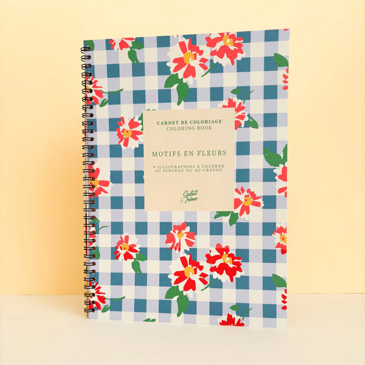 Carnet de coloriage - Motifs en fleurs
