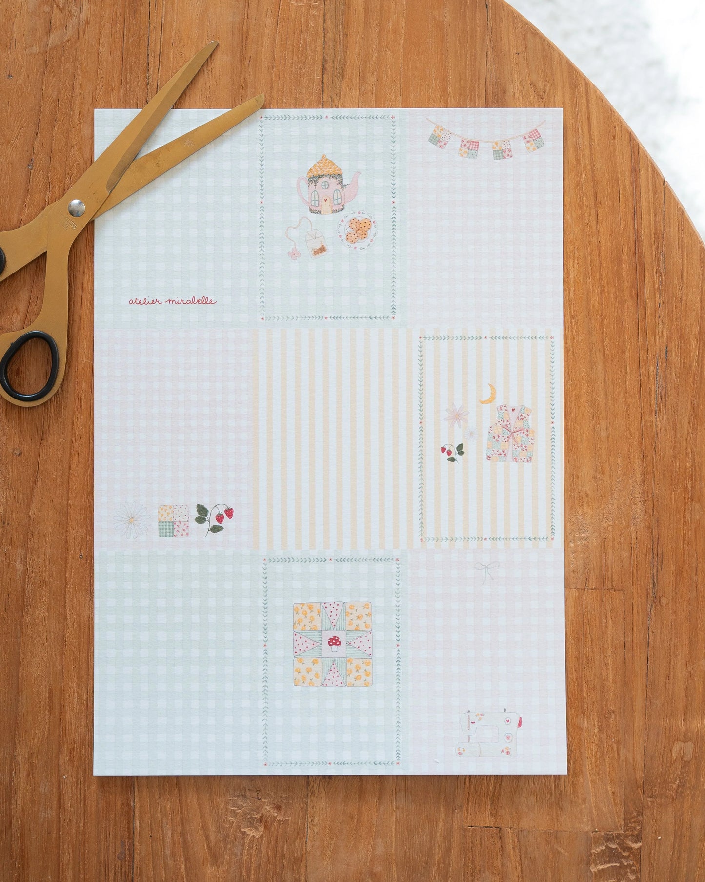 Kit de scrapbooking - Après-midi au cottage