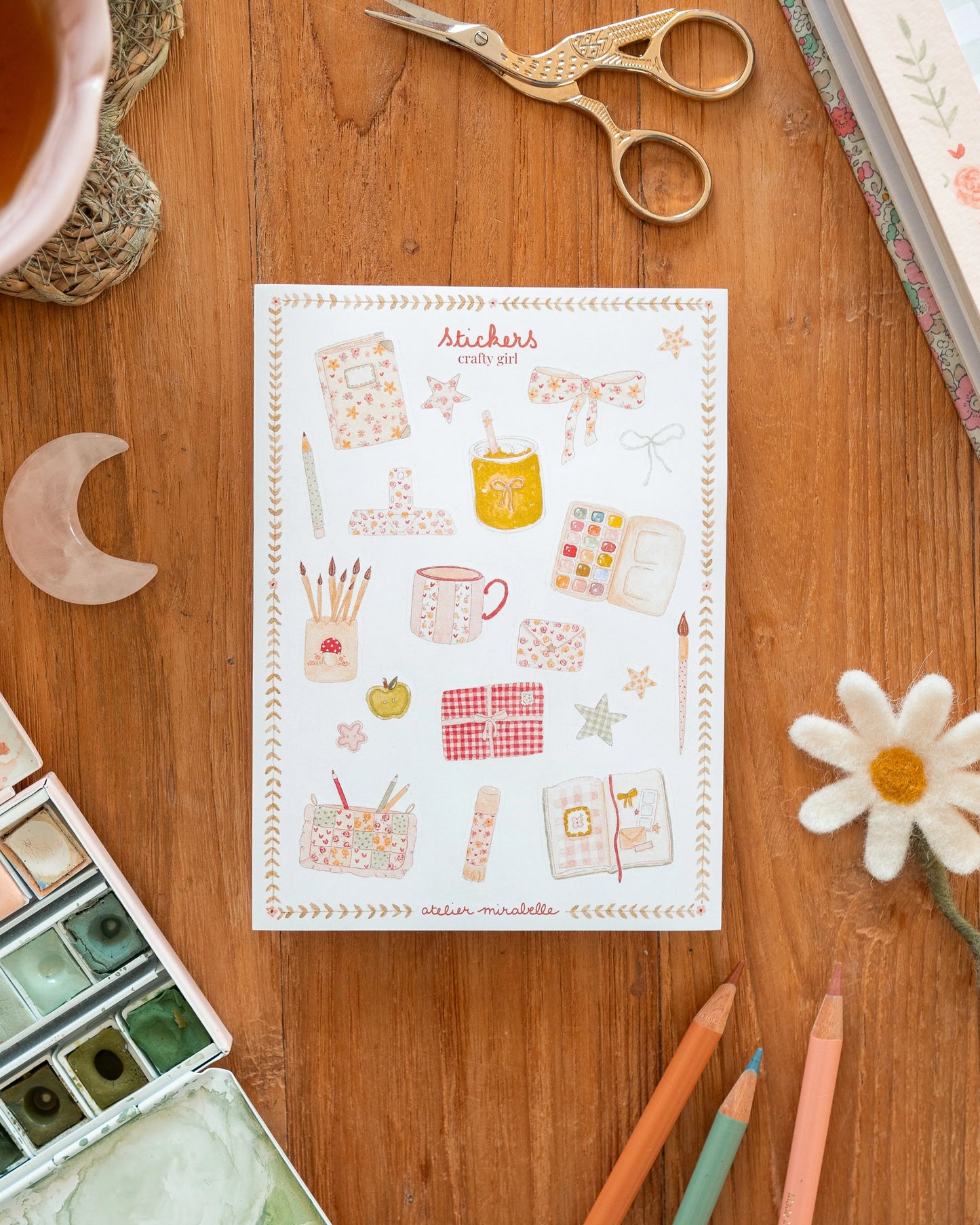 Planche de stickers - Crafty Girl