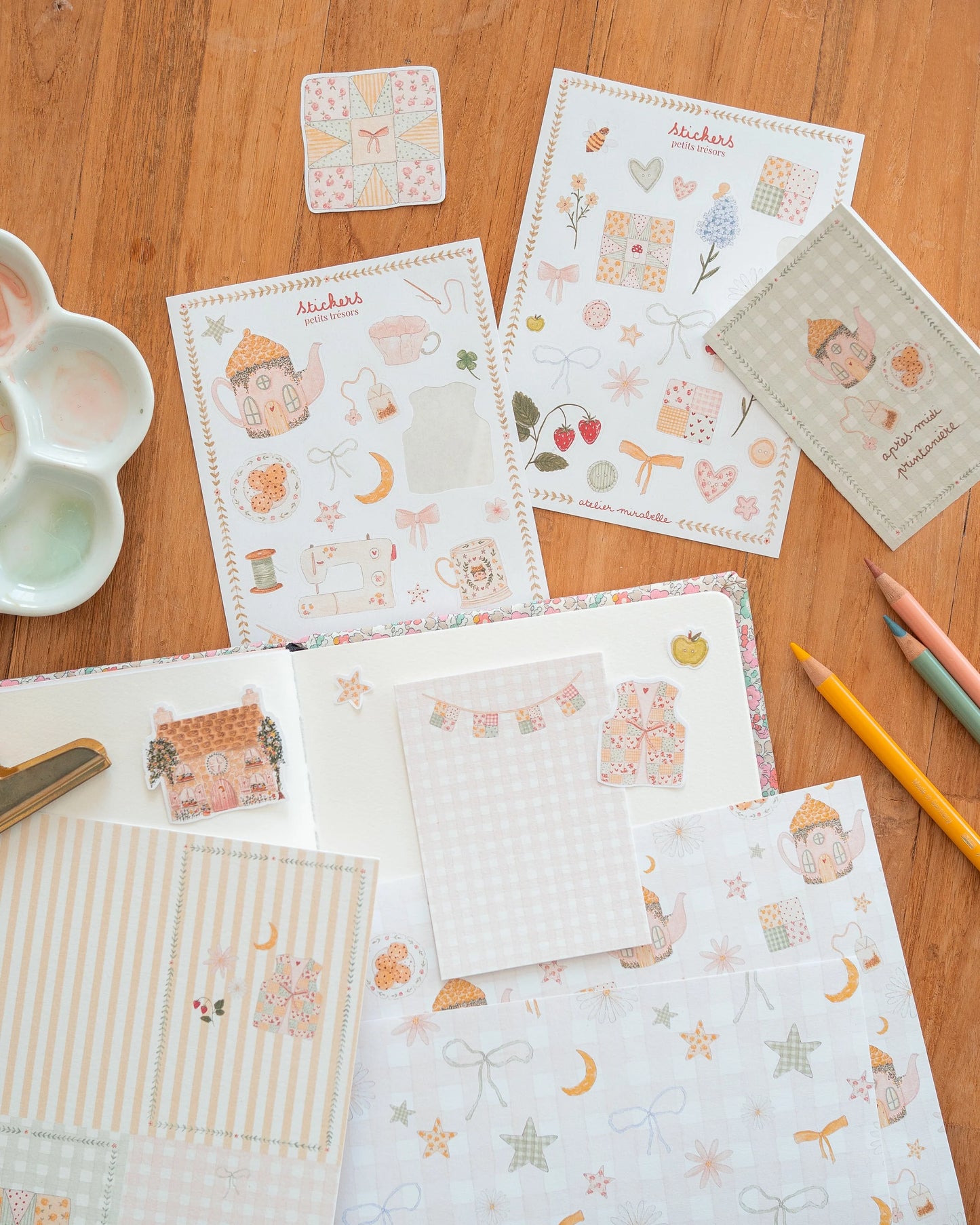 Kit de scrapbooking - Après-midi au cottage
