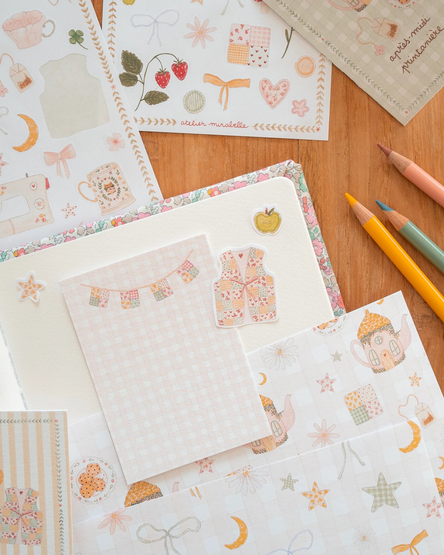 Kit de scrapbooking - Après-midi au cottage