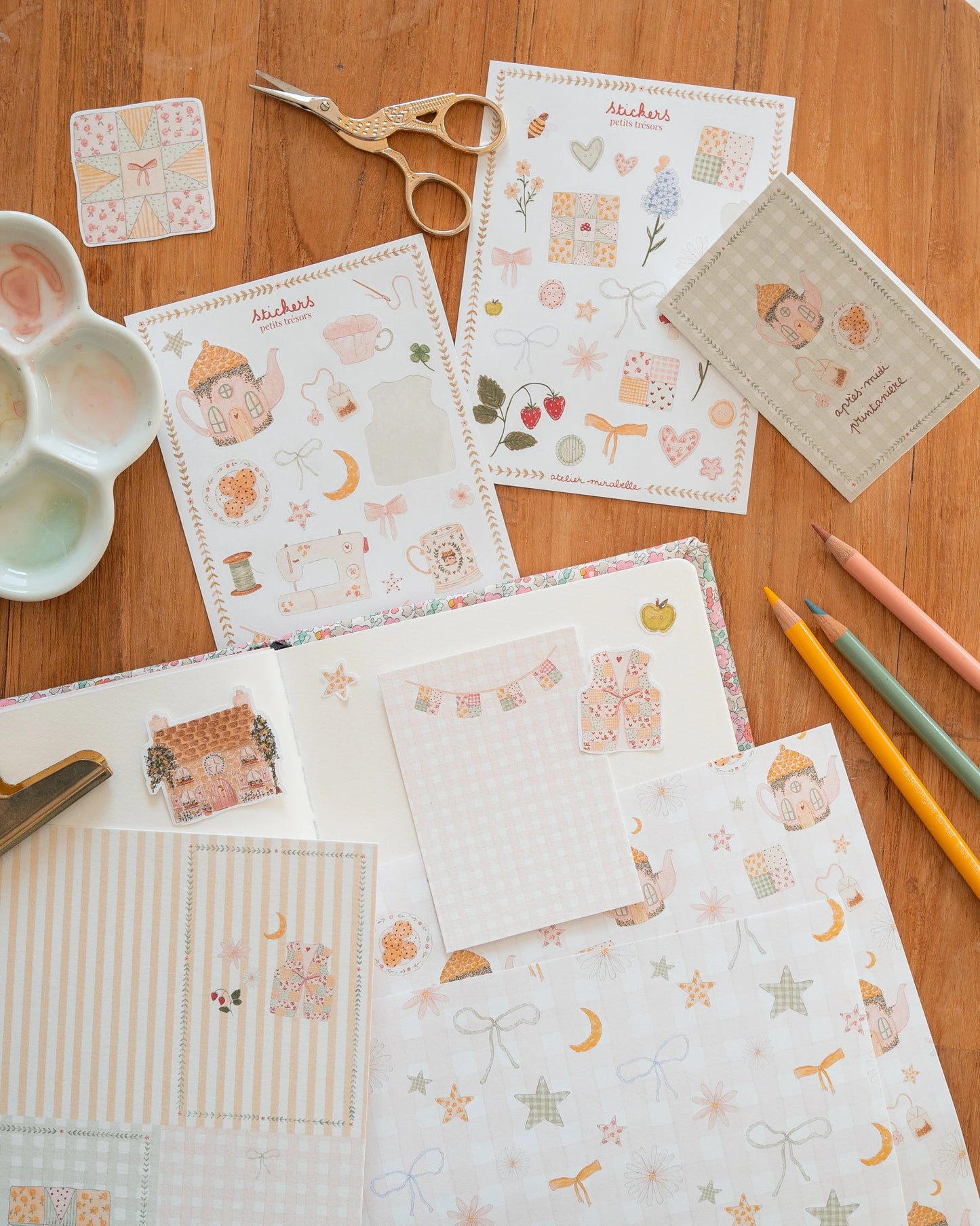 Kit de scrapbooking - Après-midi au cottage