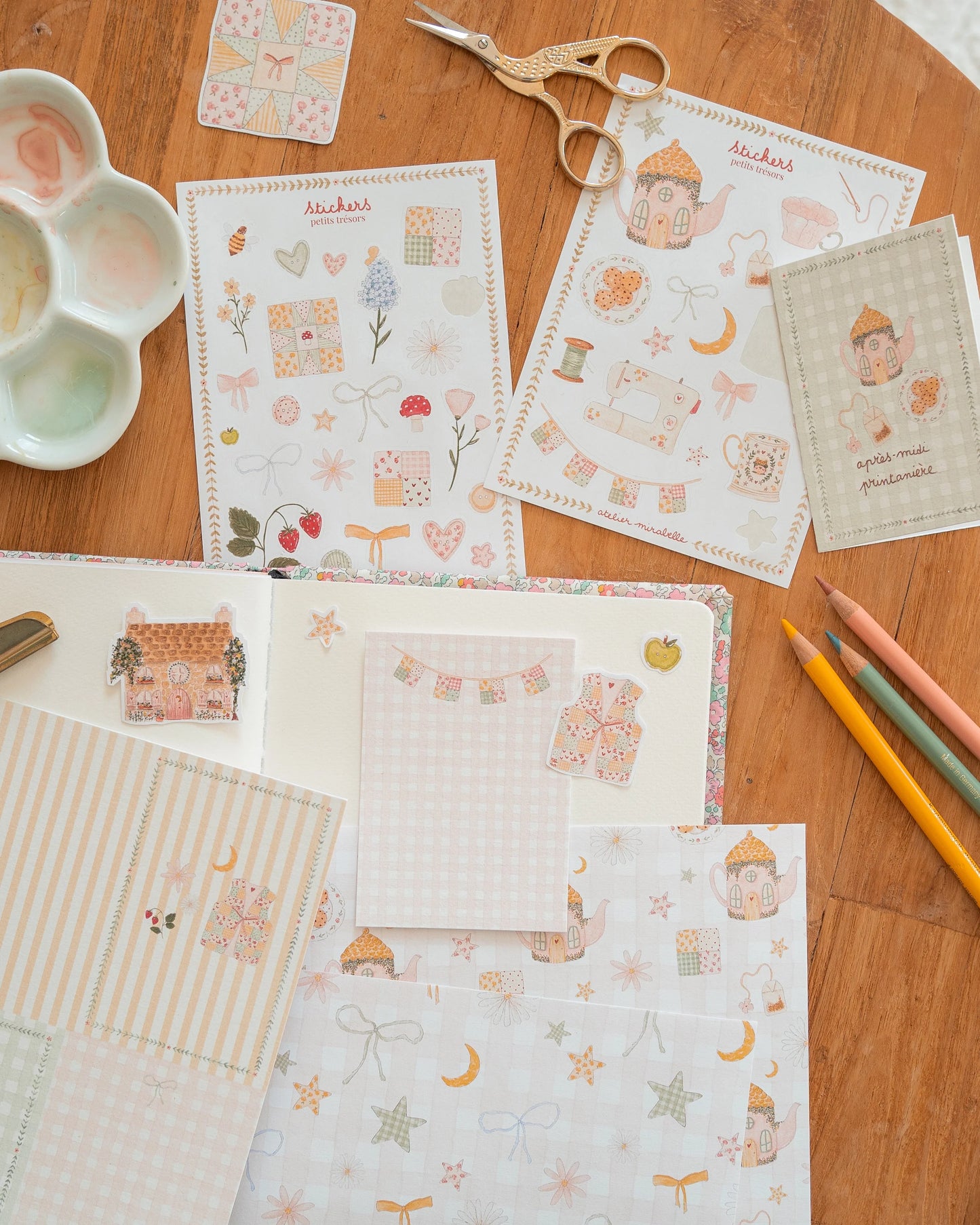 Kit de scrapbooking - Après-midi au cottage