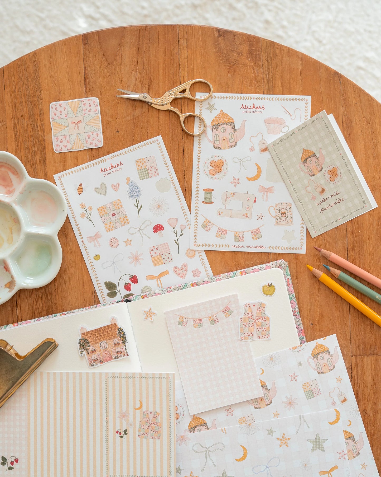 Kit de scrapbooking - Après-midi au cottage