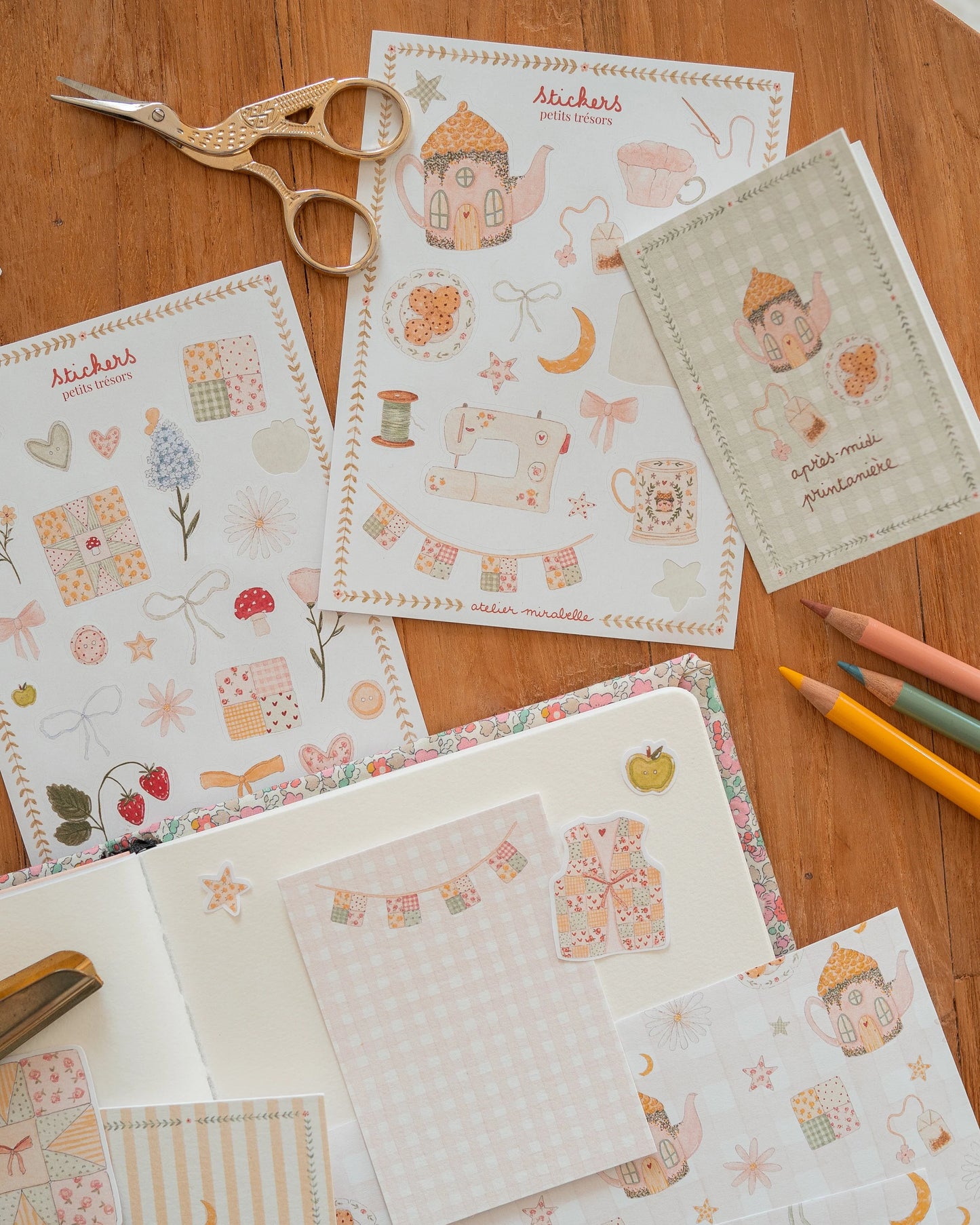 Kit de scrapbooking - Après-midi au cottage